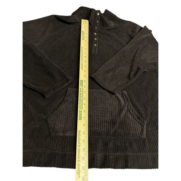 Catherines Size 3XWP Long Sleeve Tunic Top Front Snap Tunnel Pocket - Picture 12 of 13